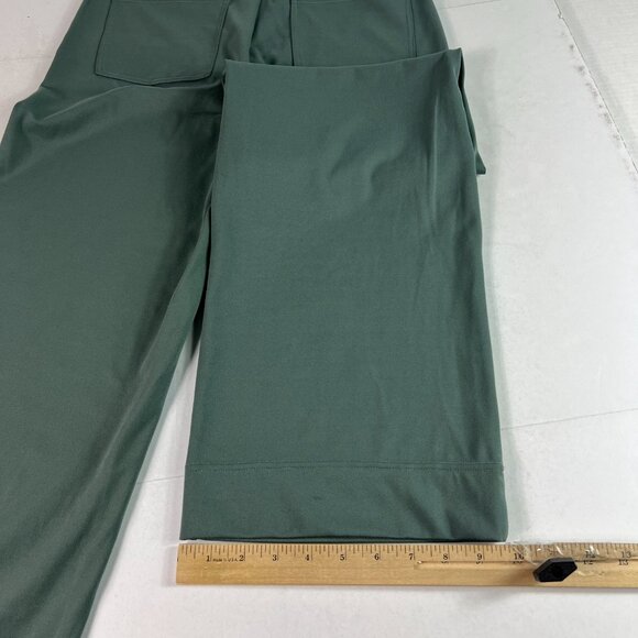 Halara Flex Pants Women's 29x30* High Waisted Straight Green Stretch Work Tag M - Picture 11 of 16
